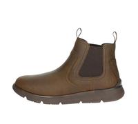 Skechers Herren Augustino Herrenstiefel Stiefelette, Schokobraunes Leder, 44 EU