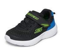 Skechers Baby - Jungen Dyna-Lite Lil Quanta-Stride Turnschuhe, Black Synthetic Textile Blue & Lime Trim