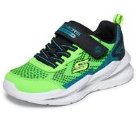 Skechers Baby - Jungen Meteor-Lights 2.0 Turnschuhe, Lime Textile/Synthetic/Black & Blue Trim, 23 EU