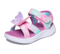Skechers Baby - Mädchen Jumpsters Sandal Butterfly Brites, Pink Sparkle Synthetic/Multi Trim, 21 EU