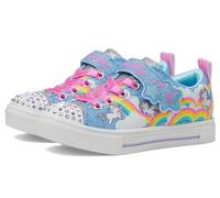 Skechers Baby - Mädchen Twinkle Sparks Jumpin' Clouds Sneakers, Blue Synthetic/Multi Trim, 22 EU