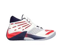 Skechers - Basketball Schuhe für Herren, Netzmaterial (Weiß/Rot) EU 44.5 / UK 10