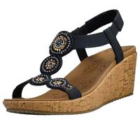 Skechers Beverlee Date Glam Damen-Sandalen, Marineblau, 41 EU