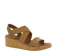 Skechers Damen Keilsandale Beverlee-Love Stays Arch Fit mit Fußgewölbe Hellbraun 40 EU