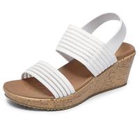Skechers Beverlee Sheer Luck Damenschuh, Weiss/opulenter Garten, 39 EU