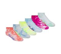 Skechers Big Girls' 6 Low Cut Socks + 3 Pack Hair Ties