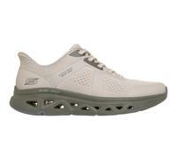Slip-On Sneaker SKECHERS "BOBS ARC WAVES REMIX", Damen, Gr. 37, beige, oliv, Lederimitat, Schuhe, Slipper, Schlupfschuh, Halbschuh, Freizeitsneaker mit Memory Foam (12620058-37) beige, oliv