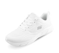 Skechers Sneaker BOBS B FLEX LO Damen Weiß Lederimitat Memory Foam Größe 38