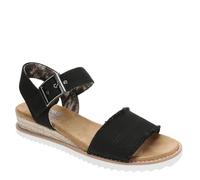 Skechers Damen Desert Kiss-Frayed Sandale, schwarz, 35.5 EU