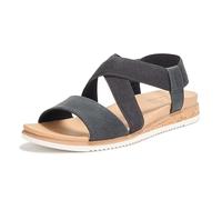 Skechers Desert Kiss Damen-Sandalen, niedrig, Schwarz, 36 EU