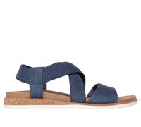 Skechers BOBS Desert Kiss Low Shoes in Blau Grau, Größe 41 Wide, Vegan