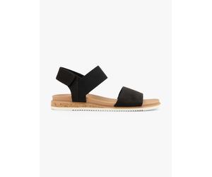 Skechers Bobs Desert Kiss Lowtop Look Sandale Schwarz, Damen, Größe: 39, Material: Textil