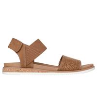 Skechers Bobs Desert Kiss Sandale Cognac, Damen, Größe: 39, Material: Textil