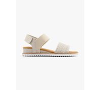 Skechers Bobs Desert Kiss Sandale Offwhite, Damen, Größe: 39, Material: Textil