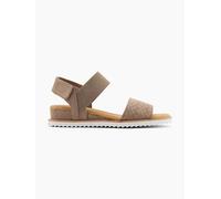Skechers Bobs Desert Kiss Sandalette Taupe, Damen, Größe: 40, Material: Textil