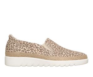 Skechers BOBS Flexpadrille HI - Coast Cruise Slip-On Shoes in Leopard, Größe 37, Vegan, in der Maschine waschbar