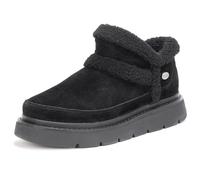 Skechers BOBS Keepsakes Lite Winter Snug Damen Winterstiefel Braun | Echtes Veloursleder, warme Kunstfellfütterung, Memory Foam, Hands Free Slip-Ins®, komfortable Traktionslaufsohle