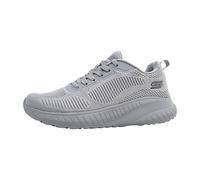 Skechers Bobs Squad Chaos Face Off Damen Sportschuhe, Light Grey Engineered Knit, 38 EU