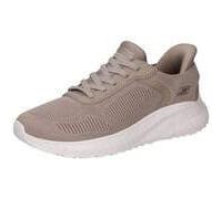 Skechers Damen Bobs Squad Chaos Current Muse Slip-InTurnschuhe, Taupe Textile, 41 EU