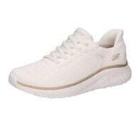 Skechers Damen Bobs Squad Chaos Current MuseSneaker, Weißgold-Textil, 41 EU