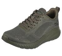 Skechers Damen BOBS Squad Chaos FACE Off Sneakers, Olive Engineered Knit, 39 EU