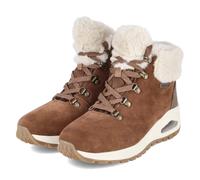 Skechers Boots UNO RUGGED MOONLIGHT RIDGE – Kastanienbraun Velours Kunstfell – Damen 40 EU