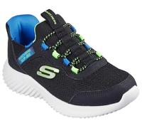 Skechers Bounder-Brisk-Burst Sneaker für Jungen, Schwarz/Blau/Limette, 27.5 EU