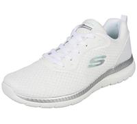 Skechers Bountiful Damen Athletic & Outdoor Schuhe, Weiß (Weiß/Silber), 38 EU