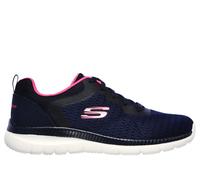 Skechers Bountiful - Quick Path Sneaker in Blau/Hot Rosa, Größe 38.5, Vegan