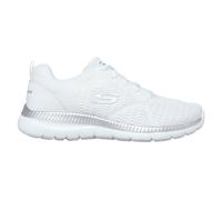 Skechers Bountiful - Quick Path Sneaker in Weiss/Silber, Größe 39, Vegan