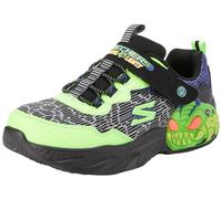 Skechers Jungen Sneaker, Schwarz Limette Synthetik Textilbesatz, 35.5 EU