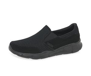 Skechers Boy's Equalizer-Persistent Slip On Trainers, Black (Black Bbk), 1.5 UK (34 EU)