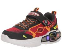 Skechers Boy's Light Storm 3 Sneaker, Schwarz/Rot, 10.5 Little Kid