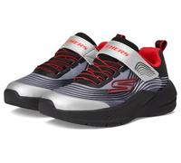 Sneaker SKECHERS "MICROSPEC ADVANCE", Kinder, Gr. 35, silber (schwarz, silberfarben), Lederimitat, Textil, sportlich, Schuhe (34228712-35) schwarz, silberfarben