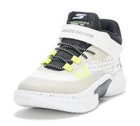 Skechers Boy's Skx Court Hype-Hooper-Hero Sneaker, Weiß/Schwarz/Rot, 1 Little Kid