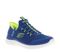 Skechers Boy's Summits High Range Sneaker, Blue Lime, 1.5 UK Child
