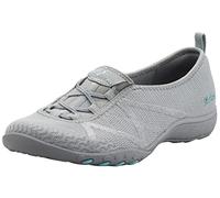 Skechers Breathe-Easy-A-Look Mary-Jane-Flat für Damen, Grau/Aqua, 38 EU