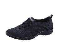 Skechers Breathe Easy - Fortune-Knit-23028, Women's Low-Top Trainers, Black (Black Blk), 5.5 UK (38.5 EU)