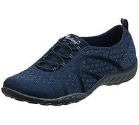 Skechers Breathe Easy - Fortune-Knit-23028, Women's Low-Top Trainers, Blue (Navy), 4 UK (37 EU)