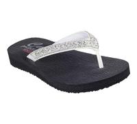 Skechers Cali Meditation Butterfly Garden für Damen, weiß, Duraleather/Edelstein, Strassbesatz, Größe 36