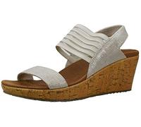 Skechers Cali Women's Beverlee Smitten Kitten Natural Wedge Sandal 9.5 M US