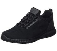 Skechers CessnockFood Service Schuh für Herren, Schwarzes Textil, Wasser- und schmutzabweisend, 48.5 EU