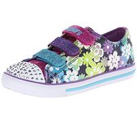 Skechers Chit Chat - Glint & Gleam Mädchen Low-Top Sneaker, Multicolor Denim Multi, 36.5 EU