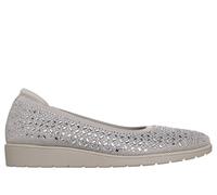 Skechers Cleo Flex Wedge - Nova Glam in Light Grau, Größe 39, Vegan