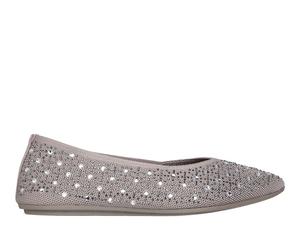 Skechers Cleo Point - Gleam N' Glow Shoes in Nature Brown/Gray, Größe 36, Vegan