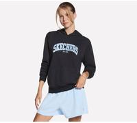 Skechers Collegiate Kapuzenpullover in Schwarz, Größe 2XL