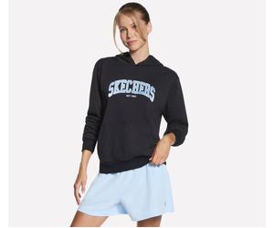 Skechers Collegiate Kapuzenpullover in Schwarz, Größe XL