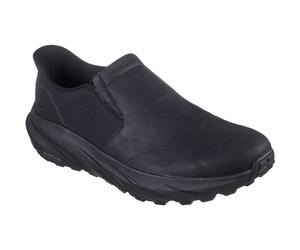 Skechers Conner Rayne Leder Herren Schwarz Slipper EU 47.5 / UK 12