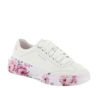 Skechers Damen Cordova Classic Painted Flora Sneaker, Weiss/opulenter Garten, 35.5 EU