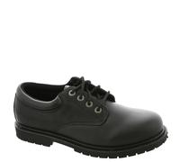 Skechers Cottonwood Cantix Herren-Arbeitsschuhe aus rutschfestem Leder für Lebensmittel, Schwarz, 42 EU
